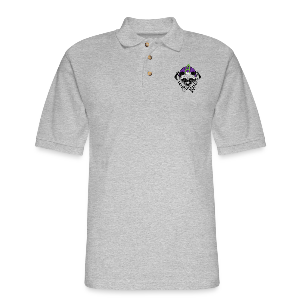 A/97 Men's Pique Polo Shirt - heather gray