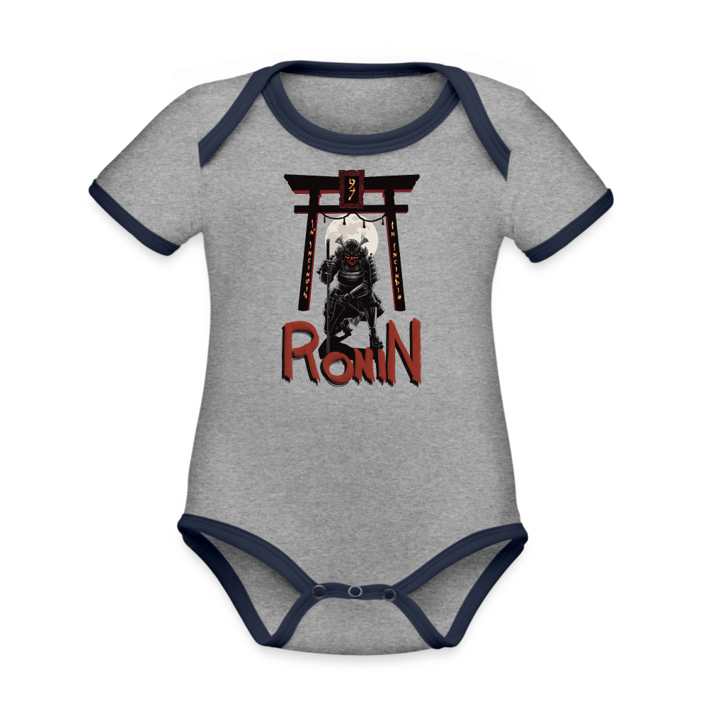 97th CA BN Onesie - heather gray/navy